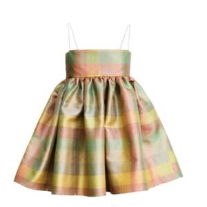 Tessa Fay Handmade Plaid Babydoll Dress Size XS